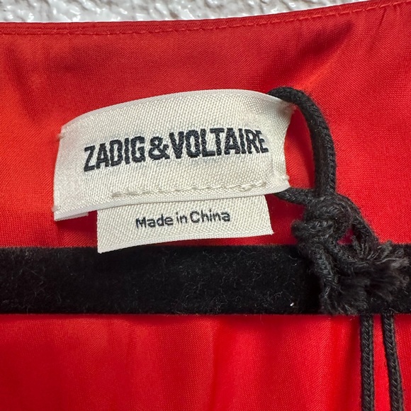 Zadig & Voltaire new red dress size large - Picture 6 of 11